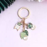 Móc khóa kim loại - Chậu cây