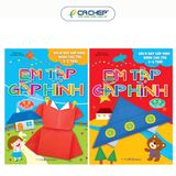Bộ Em Tập Gấp Hình Cho Trẻ Từ 3-6 Tuổi (Cuốn Lẻ Và Combo)