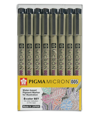 Bút Pigma Nét Micron 005 - BỘ 8 Màu - XSDK005 - 8