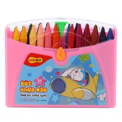 Hộp 24 Bút Nhựa Màu - Colokit PCR-C08/DO (Mẫu Ngẫu Nhiên)