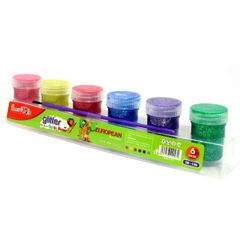 Màu Nước Kim Tuyến Glitter 6 Màu, 20 Gram / Màu Kèm Cọ Sk-136