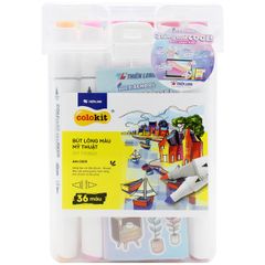 Hộp 36 Bút Lông Màu Mỹ Thuật Colokit Art Marker AM-C005
