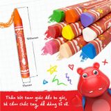 Hộp 16 Bút Sáp Màu Colorful - Clever Hippo 1601