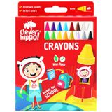 Hộp 16 Bút Sáp Màu Colorful - Clever Hippo 1601