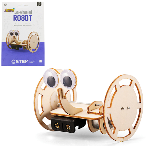 Đồ Chơi Lắp Ráp 3D STEM Bằng Gỗ - Two Wheeled Robot - Robot Thăng Bằng