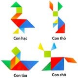Đồ Chơi Bộ Xếp Hình Trí Uẩn 7 Mảnh Tangram Puzzle