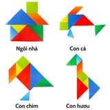 Đồ Chơi Bộ Xếp Hình Trí Uẩn 7 Mảnh Tangram Puzzle