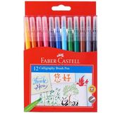 Hộp 12 Bút Thư Pháp Calligraphy Đầu Cọ - Faber-Castell