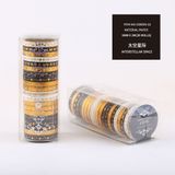 Hộp 20 cuộn băng keo trang trí washi tape 5mm (Mẫu ngẫu nhiên)