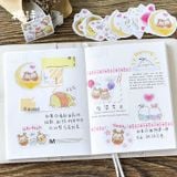 Hộp 45 hình dán, sticker trang trí nhiều chủ đề