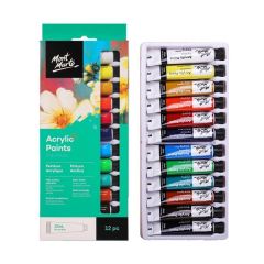 Bộ 12 Màu Vẽ Acrylic Mont Marte 12 ML PMHS0026