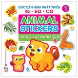 Bóc Dán Hình Phát Triển IQ-EQ-CQ - Animal Sticker - Động Vật Đáng Yêu (Cuốn lẻ)