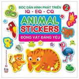 Bóc Dán Hình Phát Triển IQ-EQ-CQ - Animal Sticker - Động Vật Đáng Yêu (Cuốn lẻ)