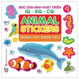 Bóc Dán Hình Phát Triển IQ-EQ-CQ - Animal Sticker - Động Vật Đáng Yêu (Cuốn lẻ)