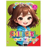 Dán Hình Và Tô Màu IQ-EQ-CQ - Chibi Girl - Tô Màu Bé Gái (Cuốn lẻ)