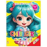Dán Hình Và Tô Màu IQ-EQ-CQ - Chibi Girl - Tô Màu Bé Gái (Cuốn lẻ)