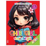 Dán Hình Và Tô Màu IQ-EQ-CQ - Chibi Girl - Tô Màu Bé Gái (Cuốn lẻ)