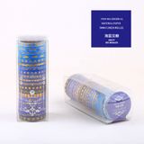 Hộp 20 cuộn băng keo trang trí washi tape 5mm (Mẫu ngẫu nhiên)