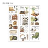 Masking tape trang trí tập sổ phong cách châu Âu