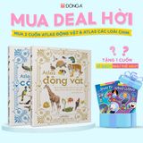 Combo 2 cuốn: Atlas động vật + Atlas các loài chim - Tặng 1 cuốn Vì sao? Như thế nào (Sinh thái hoặc Năng lượng)