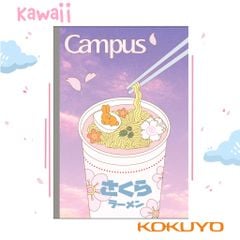 Vở Campus Kawaii Kẻ 4 Ly Ngang 200 Trang Khổ A5 (Mẫu Ngẫu Nhiên)