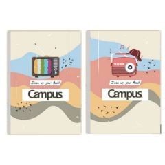 Vở Kẻ 4 Ly Ngang Campus Mode And Kool A5 200 Trang (Mẫu ngẫu nhiên)