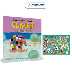 Elmer và cơn lũ (Song ngữ Anh-Việt) - Tặng 1 sticker đồng bộ