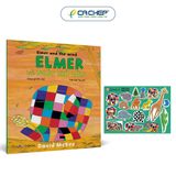 Combo 4 cuốn Elmer (Song ngữ Anh - Việt) - Tặng 4 sticker đồng bộ