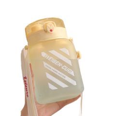 Bình nước vuông 1200ml màu sắc năng động