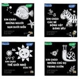 Bộ Sách Tương Phản - Kích Thích Thị Giác Trẻ Sơ Sinh (Bộ 4 Cuốn)