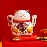 Mèo thần tài vẫy tay năng lượng mặt trời