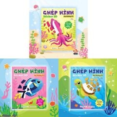 Ghép hình sticker 3D - Đại dương (Cuốn lẻ)