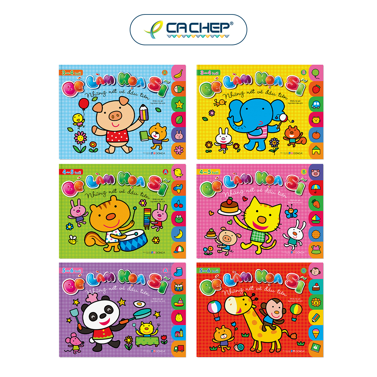 Bộ Bé Làm Họa Sĩ Cho Bé Từ 3-6 Tuổi (Cuốn Lẻ và Combo)