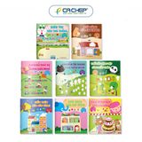 8 cuốn sticker sáng tạo (Cuốn lẻ và Combo)