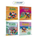 Combo 4 cuốn Elmer (Song ngữ Anh - Việt) - Tặng 4 sticker đồng bộ