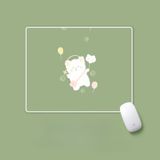 Pad chuột, lót di chuột hình chữ nhật may viền in hình dễ thương (Mẫu ngẫu nhiên)