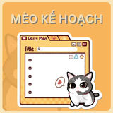 Giấy note, giấy ghi chú - Bộ 50 tờ Mèo dễ thương