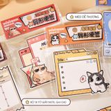 Giấy note, giấy ghi chú - Bộ 50 tờ Mèo dễ thương