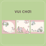 Giấy note, giấy ghi chú - Bộ 90 tờ Một ngày của cún