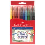 Bút Thư Pháp 10 màu Calligraphy Đầu Cọ - Faber-Castell