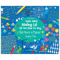 Cuốn sách khổng lồ về trò chơi tư duy - Big pencil & paper game pad