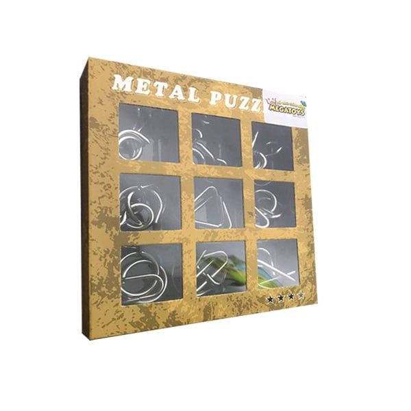 Bộ 9 Món Đồ Chơi Trí Tuệ Giải Đố Metal Puzzle 3009C