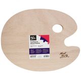 Bảng pha màu MM Oval Wood Palette 30x38cm - MM-MCG0009