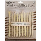 Bộ dụng cụ tạo hình mini Mont Marte Mini Modelling Tools Boxwood 10pc - MM-MMSP0003