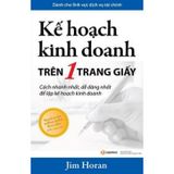 Sách Kế Hoạch Kinh Doanh Trên 1 Trang Giấy - Dành Cho Lĩnh Vực Dịch Vụ Tài Chính