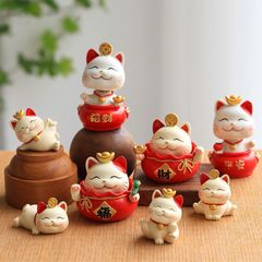 Mô hình trang trí - maneki neko mèo thần tài nhiều tư thế