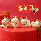 Mô hình trang trí - maneki neko mèo thần tài nhiều tư thế