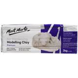 Đất sét tạo hình Mont Marte Air Hardening Modelling Clay - White 2kgs - MM-MMSP0007