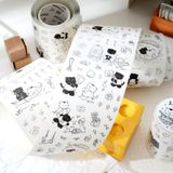 Sticker hình dán trang trí dạng cuộn - Đôi mèo dễ thương Be with you