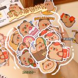 Bộ 30 sticker, hình dán trang trí - Capybara